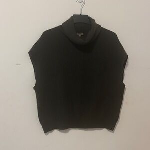 Forest Green Sleeveless Turtleneck Sweater
